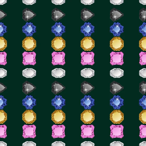 Diamants motif sans couture — Image vectorielle
