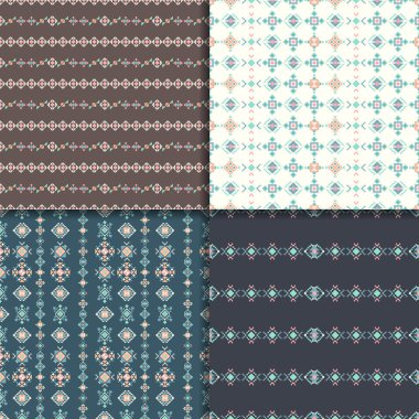 Etnik seamless modeli küme