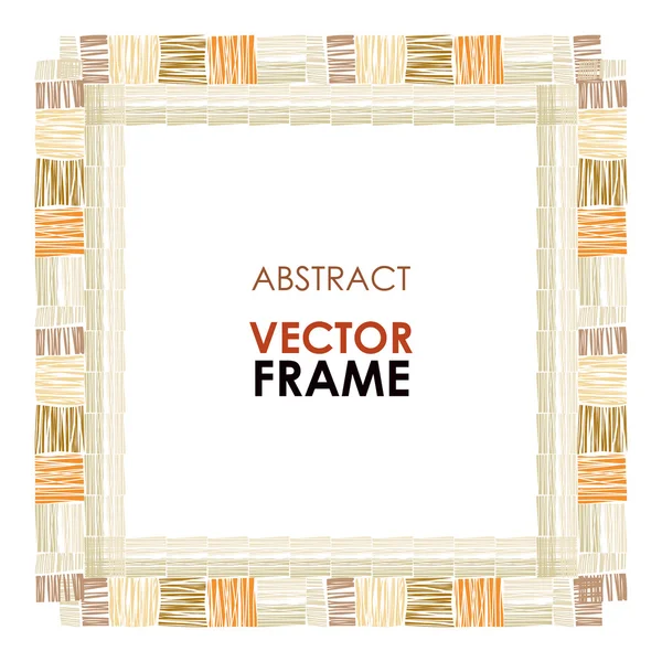 Ethnic vector frame — Stock Vector