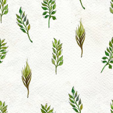 Yapraklı kusursuz desen