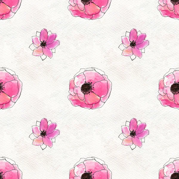 Seamless pattern with briar roses — Stock Photo, Image