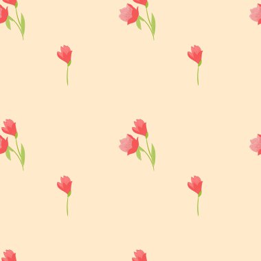 Lalelerle kusursuz desen