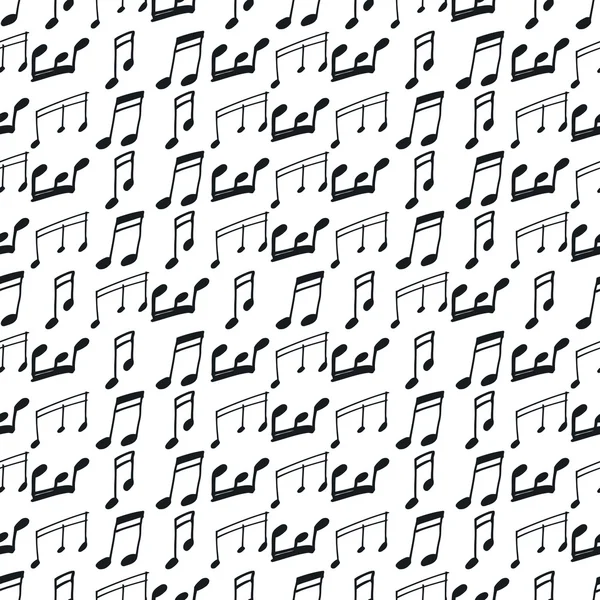 Motif sans couture avec des notes de musique — Image vectorielle