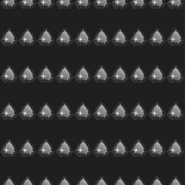 钻石无缝模式 — 图库矢量图片