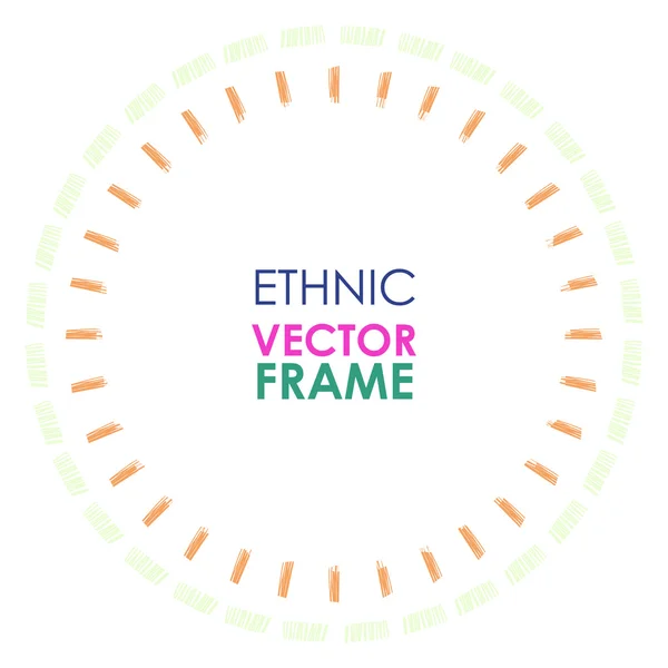 Этнические векторные рамки — стоковый вектор