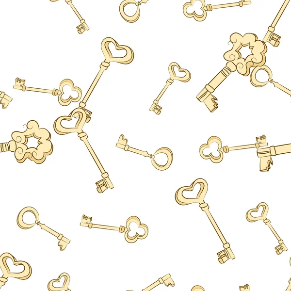 Modèle de clés sans couture — Image vectorielle