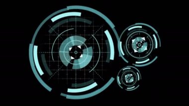 Hareketli daireler ile arka plan