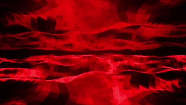 Abstrato vermelho onda fundo . — Vídeo de Stock