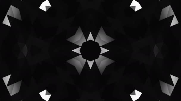 Kaleidoskop Bewegungshintergrund. — Stockvideo