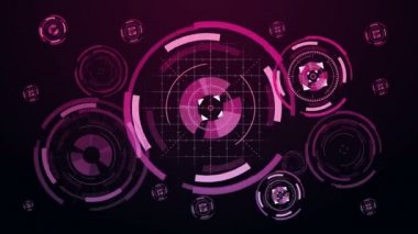 Hareketli daireler ile arka plan