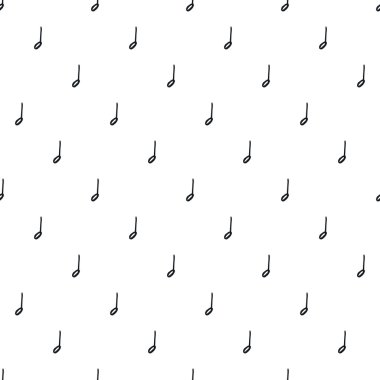 Müzik notaları ile kusursuz desen