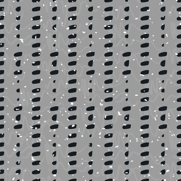 Handgetekende naadloze geometrische patroon — Stockvector