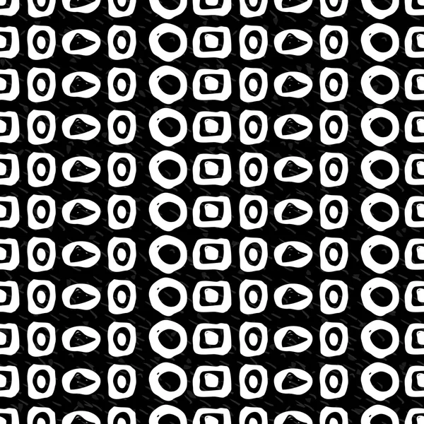 Geometric monochrome seamless pattern — Stock Vector