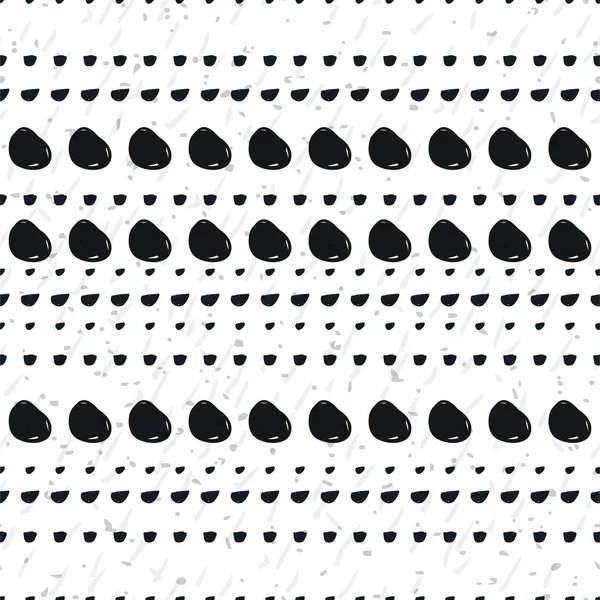 Handgetekende naadloze geometrische patroon — Stockvector