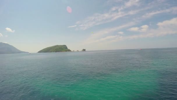 Isola di St. Nicolas. Montenegro . — Video Stock