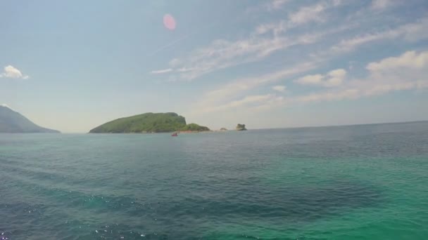 Isola di St. Nicolas. Montenegro . — Video Stock