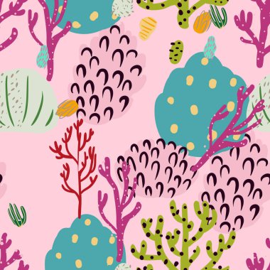 Güzel mercanları olan parlak sualtı desenleri..