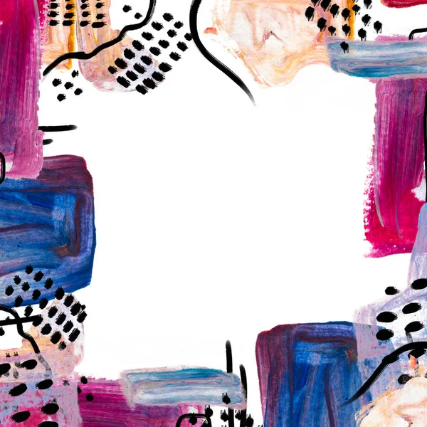 Metnin için el çizilmiş sınır ve yer.