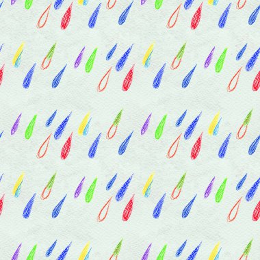 Coloful yağmuru pürüzsüz bir şekilde düşüyor