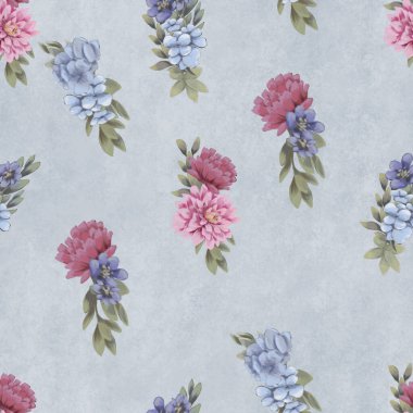 Çiçeksiz suluboya desen. El boyaması çiçekler, tebrik kartı şablonu veya ambalaj kağıdı