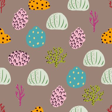 Güzel mercanları olan parlak sualtı desenleri..