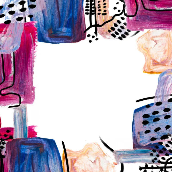 Metnin için el çizilmiş sınır ve yer.