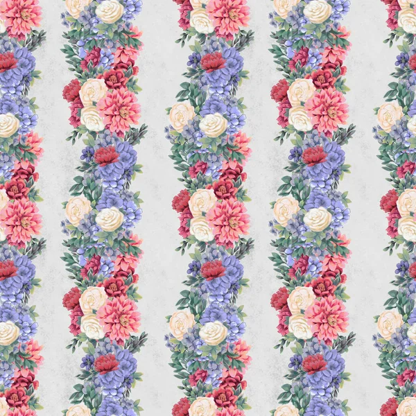 Çiçeksiz suluboya desen. El boyaması çiçekler, tebrik kartı şablonu veya ambalaj kağıdı