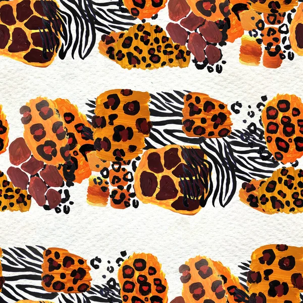 Animal mix print seamless pattern. Abstract background