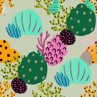 Güzel mercanları olan parlak sualtı desenleri..