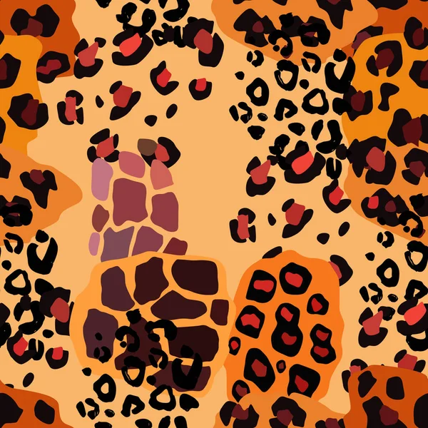 Hayvanın parmak izi vektörü kusursuz desen. Soyut arkaplan