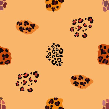 Hayvanın parmak izi vektörü kusursuz desen. Soyut arkaplan
