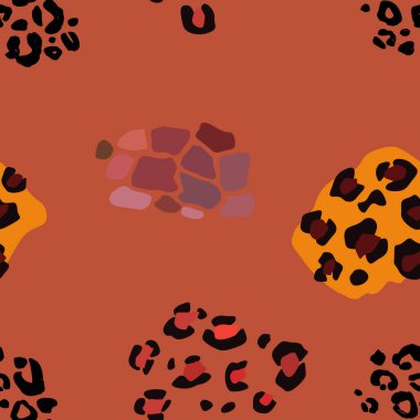 Hayvanın parmak izi vektörü kusursuz desen. Soyut arkaplan