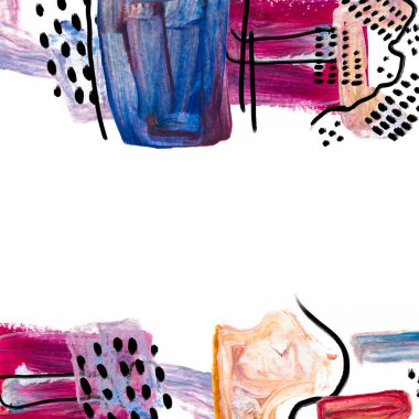 Metnin için el çizilmiş sınır ve yer.