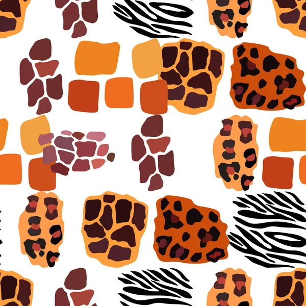 Hayvanın parmak izi vektörü kusursuz desen. Soyut arkaplan