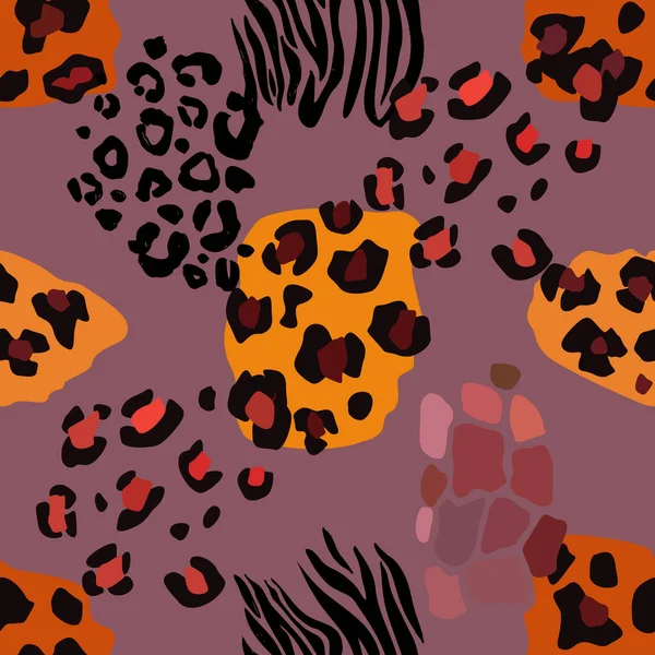 Hayvanın parmak izi vektörü kusursuz desen. Soyut arkaplan