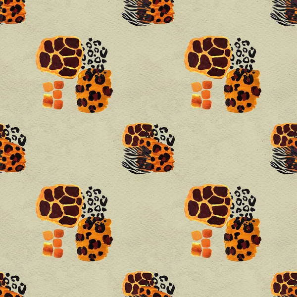 Animal mix print seamless pattern. Abstract background — Stock Photo, Image