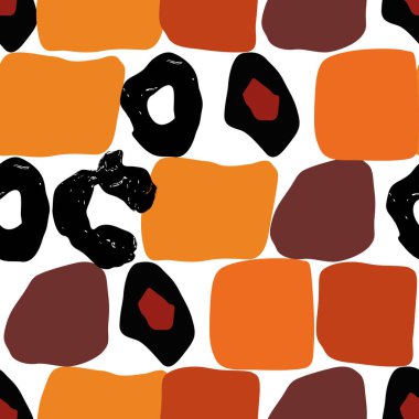 Hayvanın parmak izi vektörü kusursuz desen. Soyut arkaplan