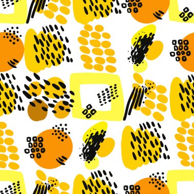 Vektör soyut arkaplanı. Kusursuz fırça izi.