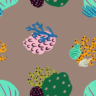 Güzel mercanları olan parlak sualtı desenleri..