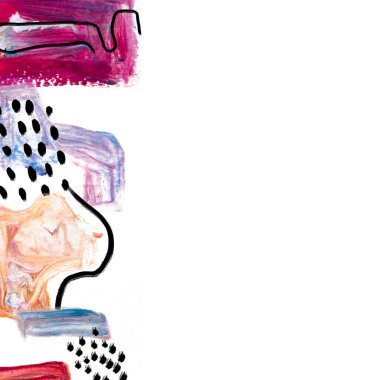 Metnin için el çizilmiş sınır ve yer.