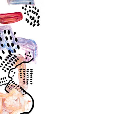 Metnin için el çizilmiş sınır ve yer.