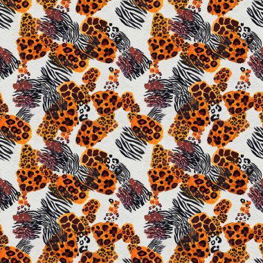 Hayvanlar kusursuz iz bırakır. Soyut arkaplan