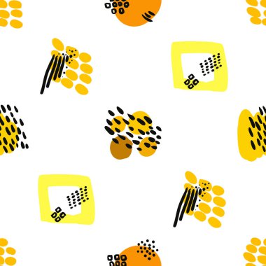 Vektör soyut arkaplanı. Kusursuz fırça izi.