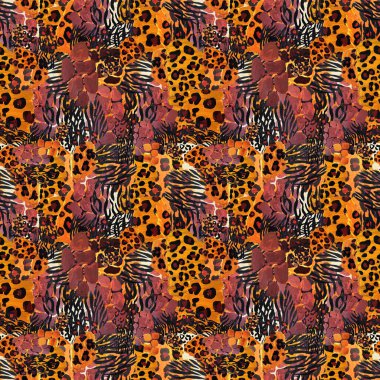 Hayvanlar kusursuz iz bırakır. Soyut arkaplan