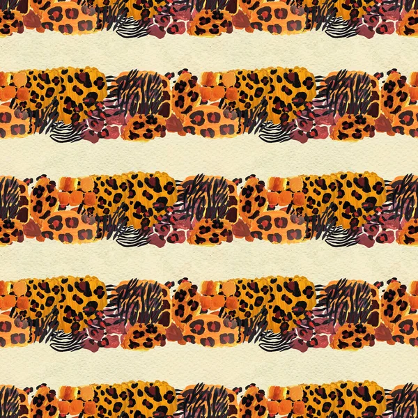 Animal Mix Print nahtlose Muster. Abstrakter Hintergrund — Stockfoto