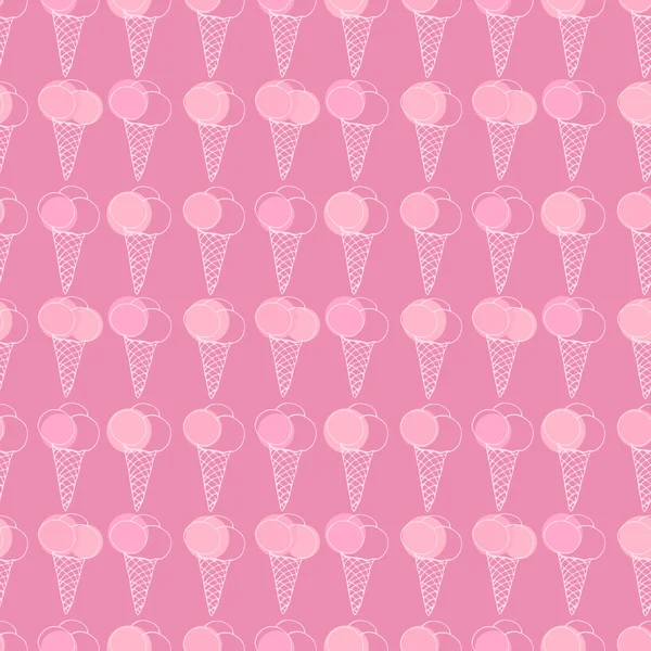 冰淇淋无缝图案 — 图库矢量图片