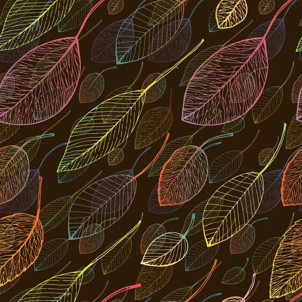 Feuille d'automne fond — Image vectorielle