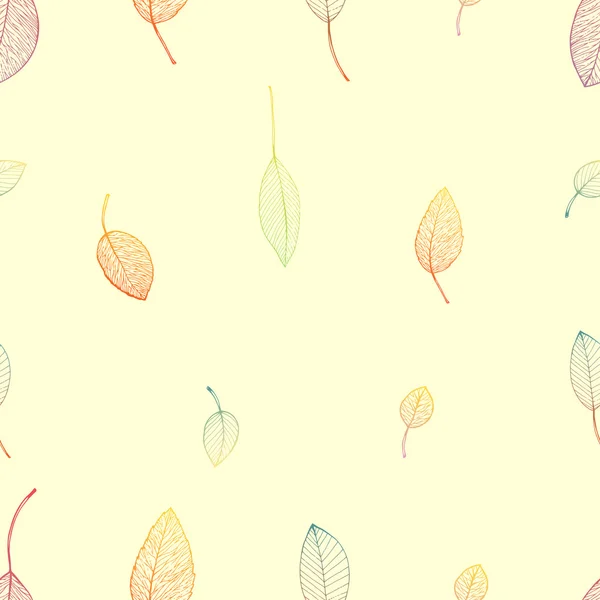 Feuille d'automne fond — Image vectorielle