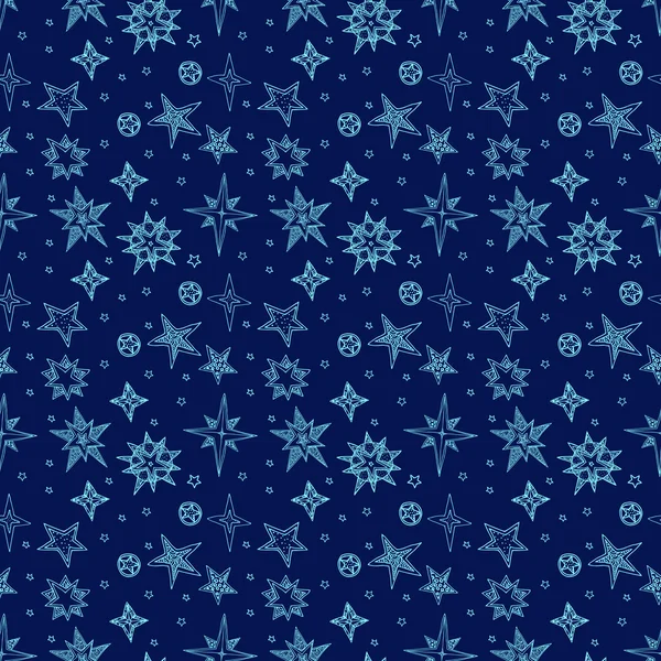 Estrellas dibujadas a mano — Vector de stock