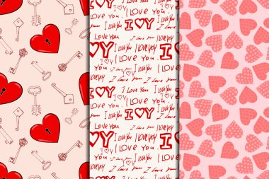 valentines day seamless pattern clipart